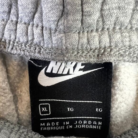 Nike Logo Fleece Joggers Mens XL Gray Athletic Sweatpants Cozy Streetwear - Picture 6 of 7